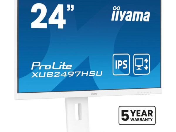 iiyama ProLite XUB2497HSU-W2 Monitor PC 60,5 cm (23.8") 1920 x 1080 Pixel Full HD LED Bianco