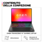 HP OMEN 14-fb0011nl Intel Core Ultra 7 155H Computer portatile 35,6 cm (14") 3K 16 GB LPDDR5x-SDRAM 512 GB SSD NVIDIA GeForce RTX 4050 Wi-Fi 6E (802.11ax) Windows 11 Home Nero - immagine 4