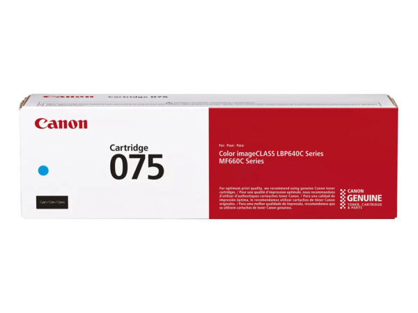 Canon 075 cartuccia toner 1 pz Originale Ciano