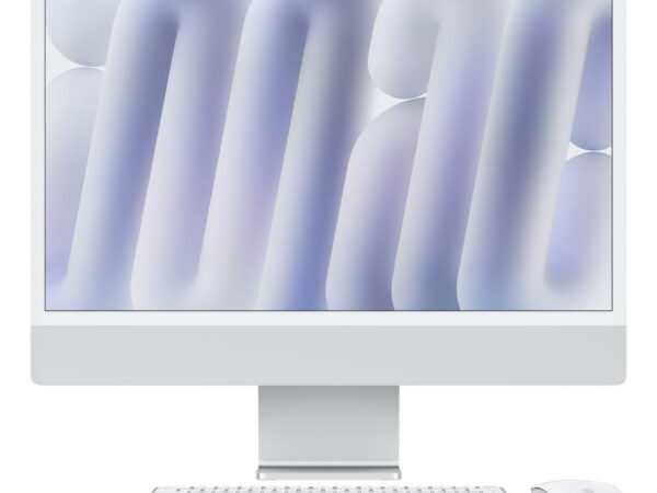 Apple iMac 24"Retina Display 4,5K Vetro Nano Texture, Chip M4 con CPU 10-core, GPU 10-core, 16GB, 256GB SSD, Argento