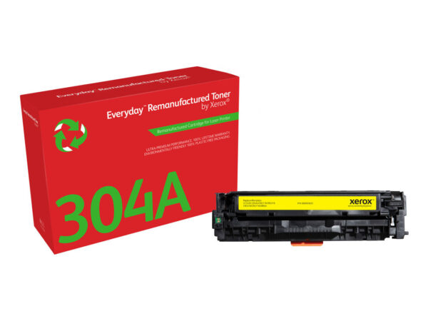 Toner rigenerato Everyday di Xerox Giallo compatibile con HP 304A (CC532A), Capacità standard
