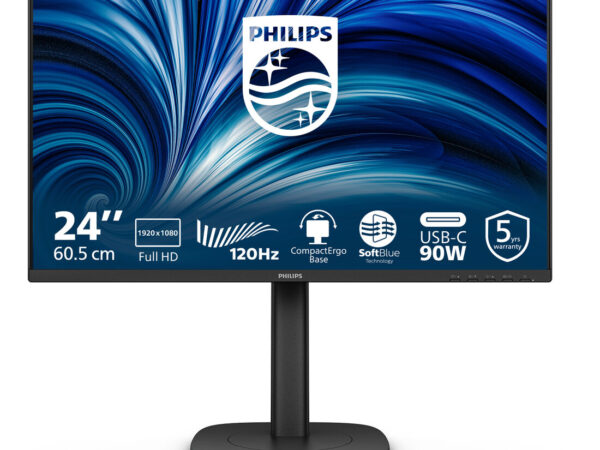 Philips 3000 series 24B2U3301/00 Monitor PC 60,5 cm (23.8") 1920 x 1080 Pixel Full HD LCD Nero