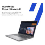 HP ZBook 8 G1i Wolf Pro Security Edition Intel Core Ultra 7 255H Workstation mobile 40,6 cm (16") WUXGA 32 GB DDR5-SDRAM 1 TB SSD NVIDIA RTX 500 Ada Wi-Fi 7 (802.11be) Windows 11 Pro AI PC, AI Workstation Argento - immagine 5