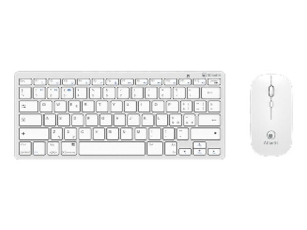 Atlantis Land P013-LK-8955-WW tastiera Mouse incluso Ufficio RF senza fili + Bluetooth QWERTY Italiano Bianco