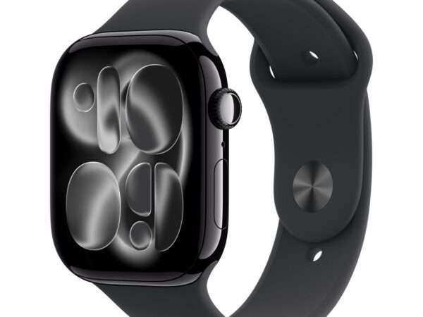 Apple Watch Series 11 GPS 46mm Cassa Alluminio Jet Black con Sport Band Nero - M/L