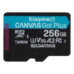 Kingston Technology Scheda microSDXC Canvas Go Plus Gen4 200MB/s A2 U3 V30 da 256 GB + adattatore - immagine 2