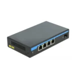 DeLOCK Switch Gigabit Ethernet a 4 porte PoE + 1 SFP