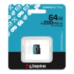 Kingston Technology 64 GB microSDXC Canvas Go Plus Gen4 200R A2 U3 Confezione singola senza ADP - immagine 3