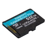 Kingston Technology Scheda microSDXC Canvas Go Plus Gen4 200MB/s A2 U3 V30 da 512 GB + adattatore - immagine 4