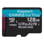 Kingston Technology 128 GB microSDXC Canvas Go Plus Gen4 200R A2 U3 Confezione singola senza ADP