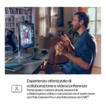 HP EliteStudio 8 G1i AI Wolf Pro Security Edition Intel Core Ultra 7 265 60,5 cm (23.8") 1920 x 1080 Pixel Touch screen PC All-in-one 32 GB DDR5-SDRAM 1 TB SSD Windows 11 Pro Wi-Fi 7 (802.11be) AI PC Argento - immagine 13