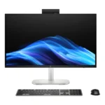 HP EliteStudio 8 G1i AI Wolf Pro Security Edition Intel Core Ultra 9 285 68,6 cm (27") 2560 x 1440 Pixel Touch screen PC All-in-one 32 GB DDR5-SDRAM 1 TB SSD Windows 11 Pro Wi-Fi 7 (802.11be) AI PC Argento