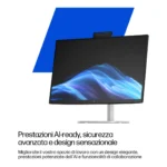 HP EliteStudio 8 G1i AI Wolf Pro Security Edition Intel Core Ultra 7 265 60,5 cm (23.8") 1920 x 1080 Pixel PC All-in-one 24 GB DDR5-SDRAM 512 GB SSD Windows 11 Pro Wi-Fi 7 (802.11be) AI PC Argento - immagine 5